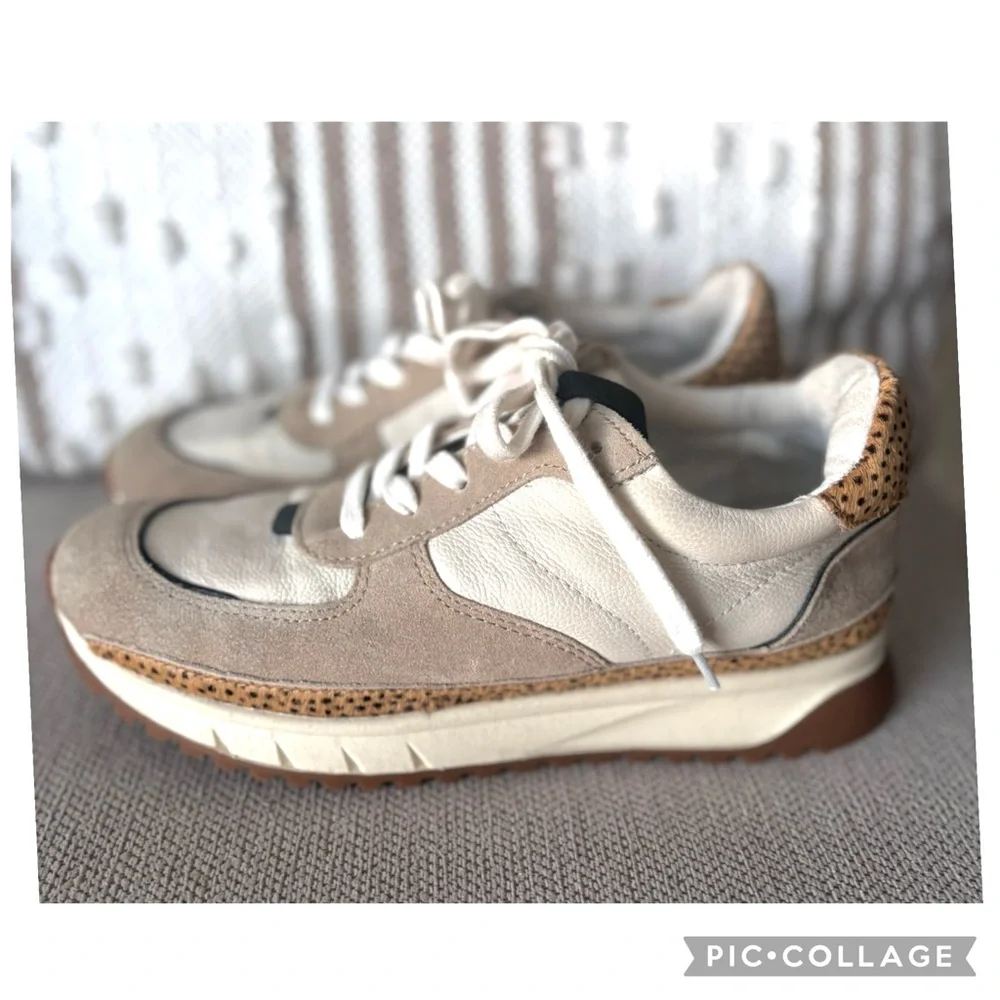 Madewell MWL Kickoff Trainer Sneakers Women’s 8 Quilted Recycled Nylon Leather